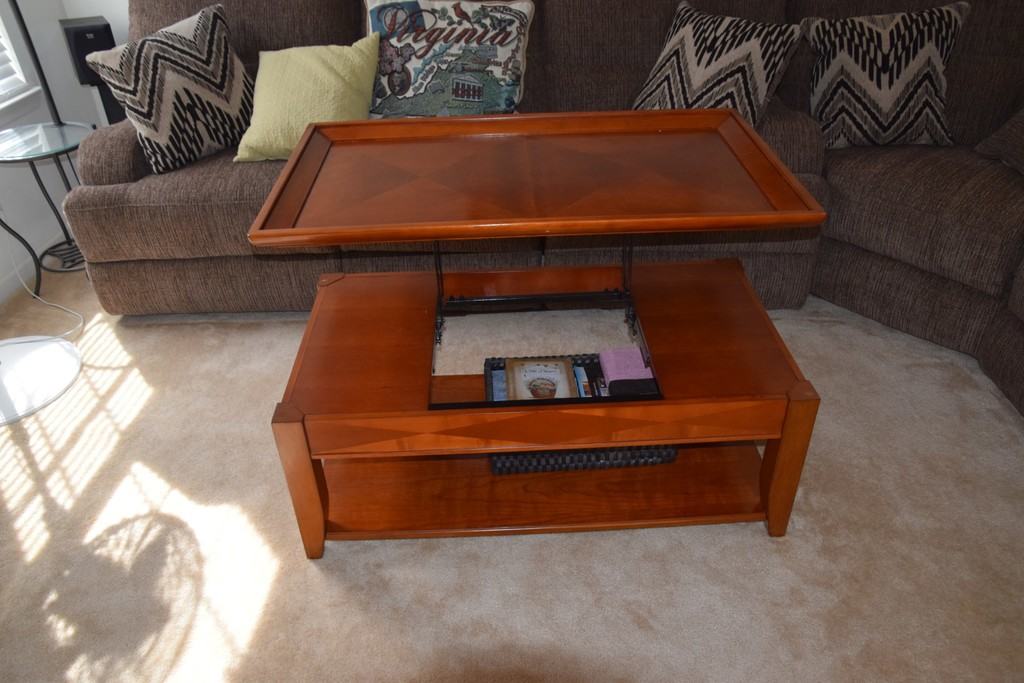 Unique adjustable coffee table